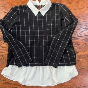 Loft Plaid Sweater